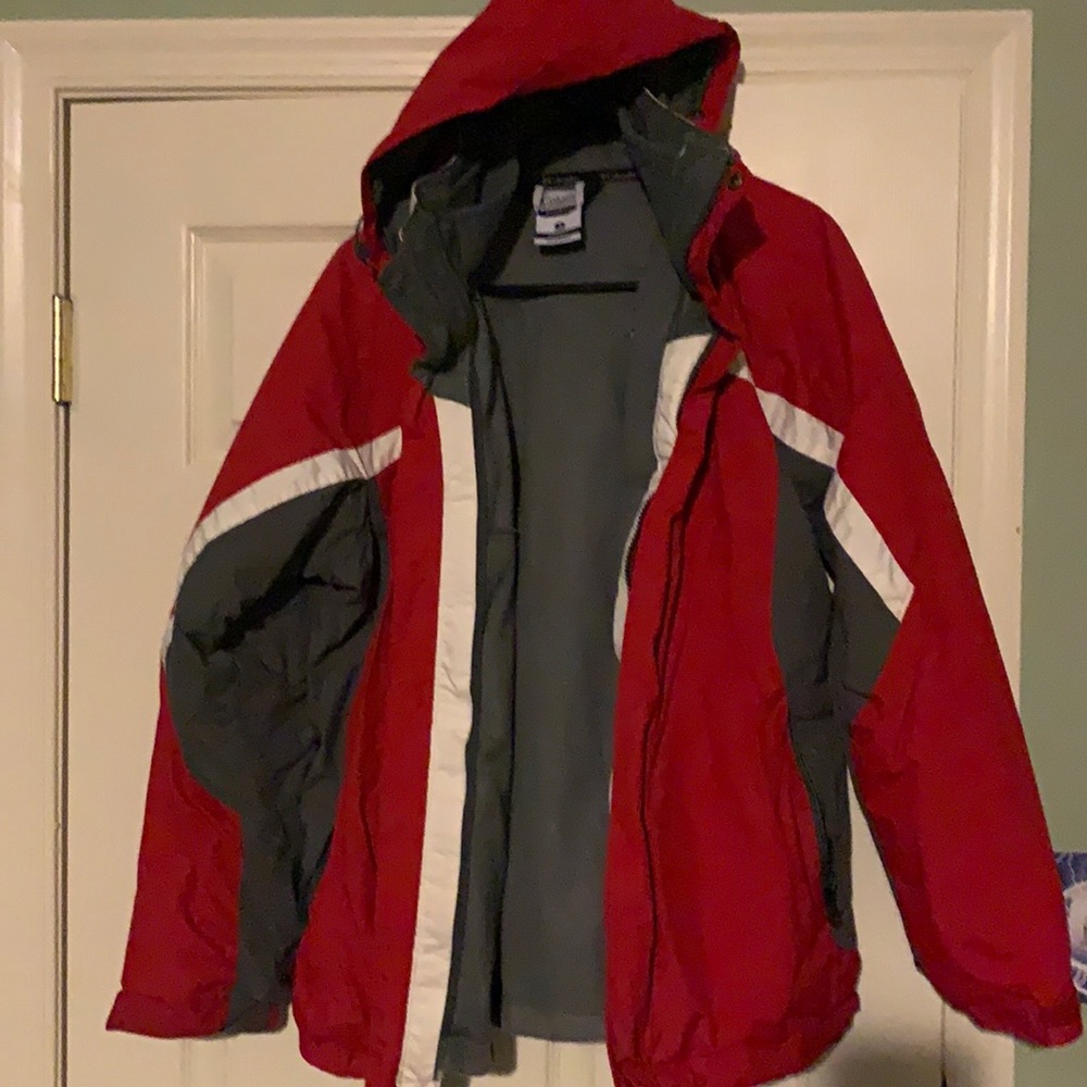 Columbia fleece lined ski jacket